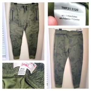 Jogger Pants Army Green Camo Size M Men #709